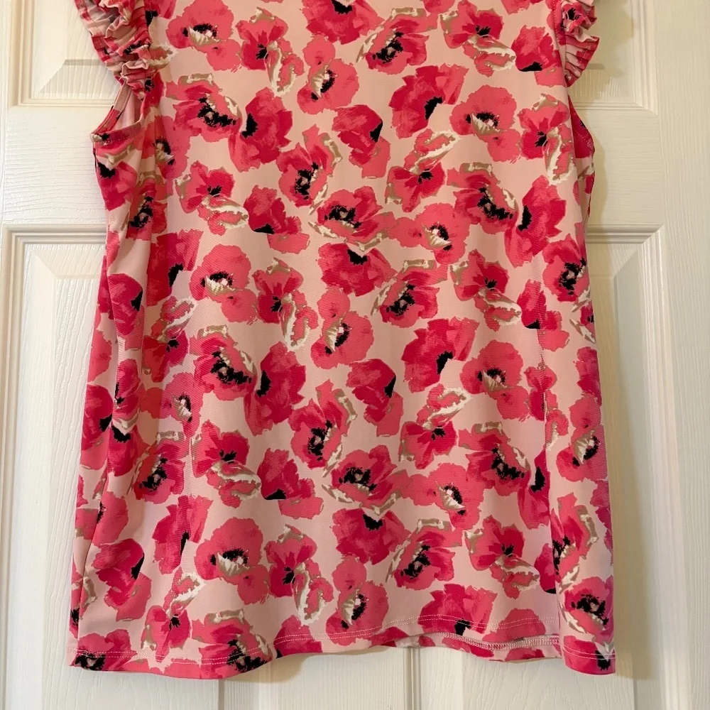 Pink Floral Anne Klein Size M - Picture 6 of 6